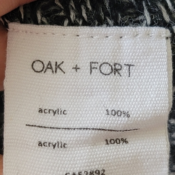 Oak + Fort Pullover Crew Neck Ribbed Knit Sweater Size XS - Picture 14 of 15